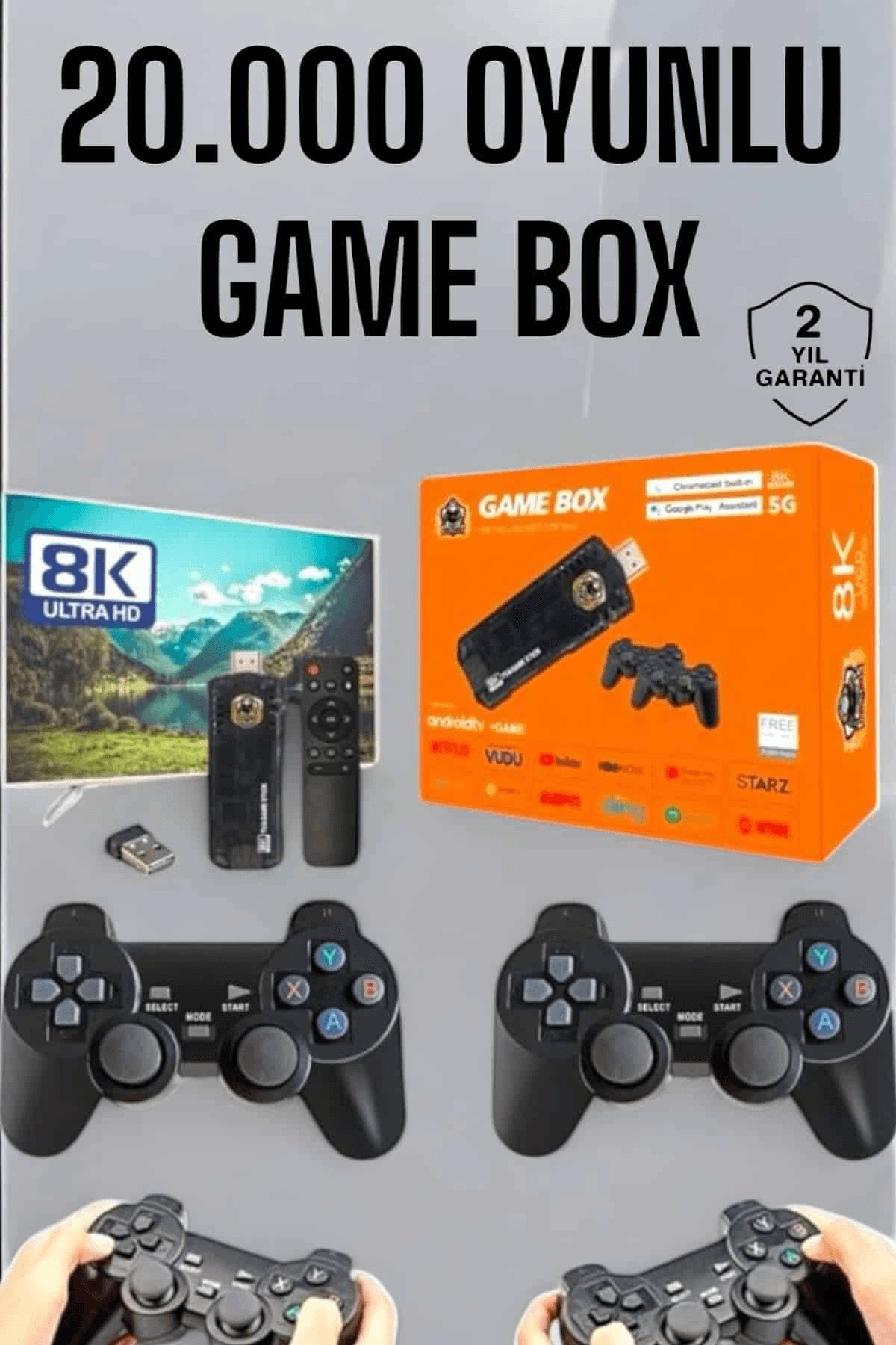 8k Premium 20.000 Oyunlu Gamebox Tv Uyumlu