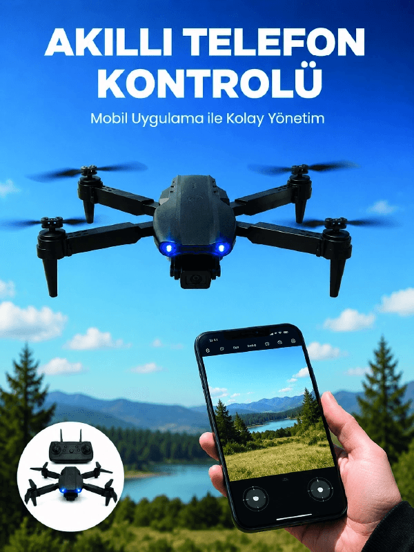99 Pro Akıllı Kamera Drone Katlanabilir Gövde 4k Hd Kamera Ve App Kontrolü