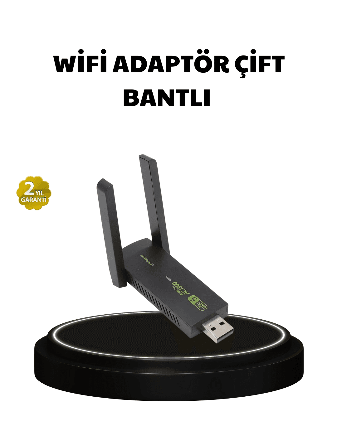 Dual Band Usb Wifi Adaptör – 1200 Mbps Hız