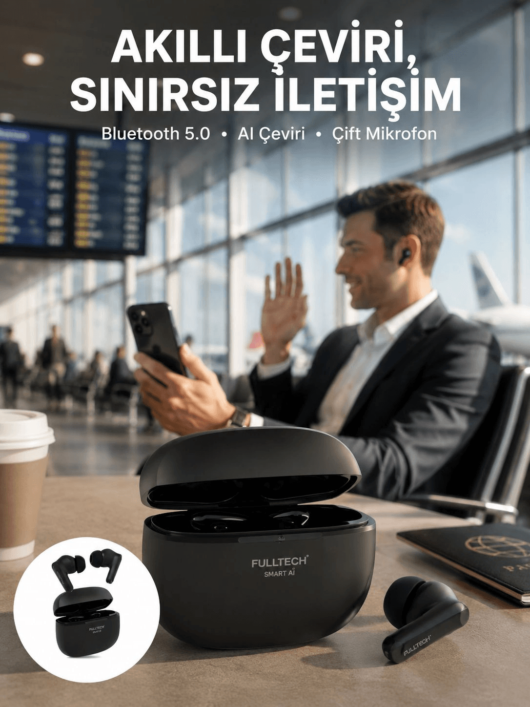 Gürültü Engelleyici Tws Kulaklık Uzun Pil Ömürlü Ve Suya Dayanıklı Yeni Nesil