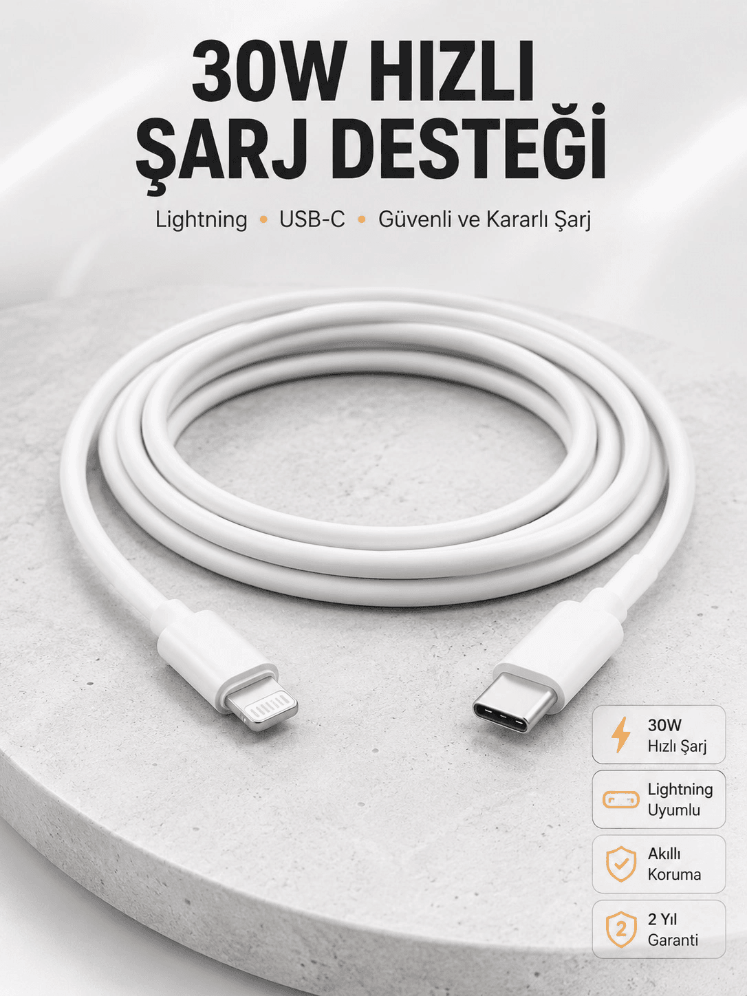 Ios Tüm Serilerle Uyumlu 30w Hızlı Şarj Aleti 11 12 13 14/pro Max Mini Plus