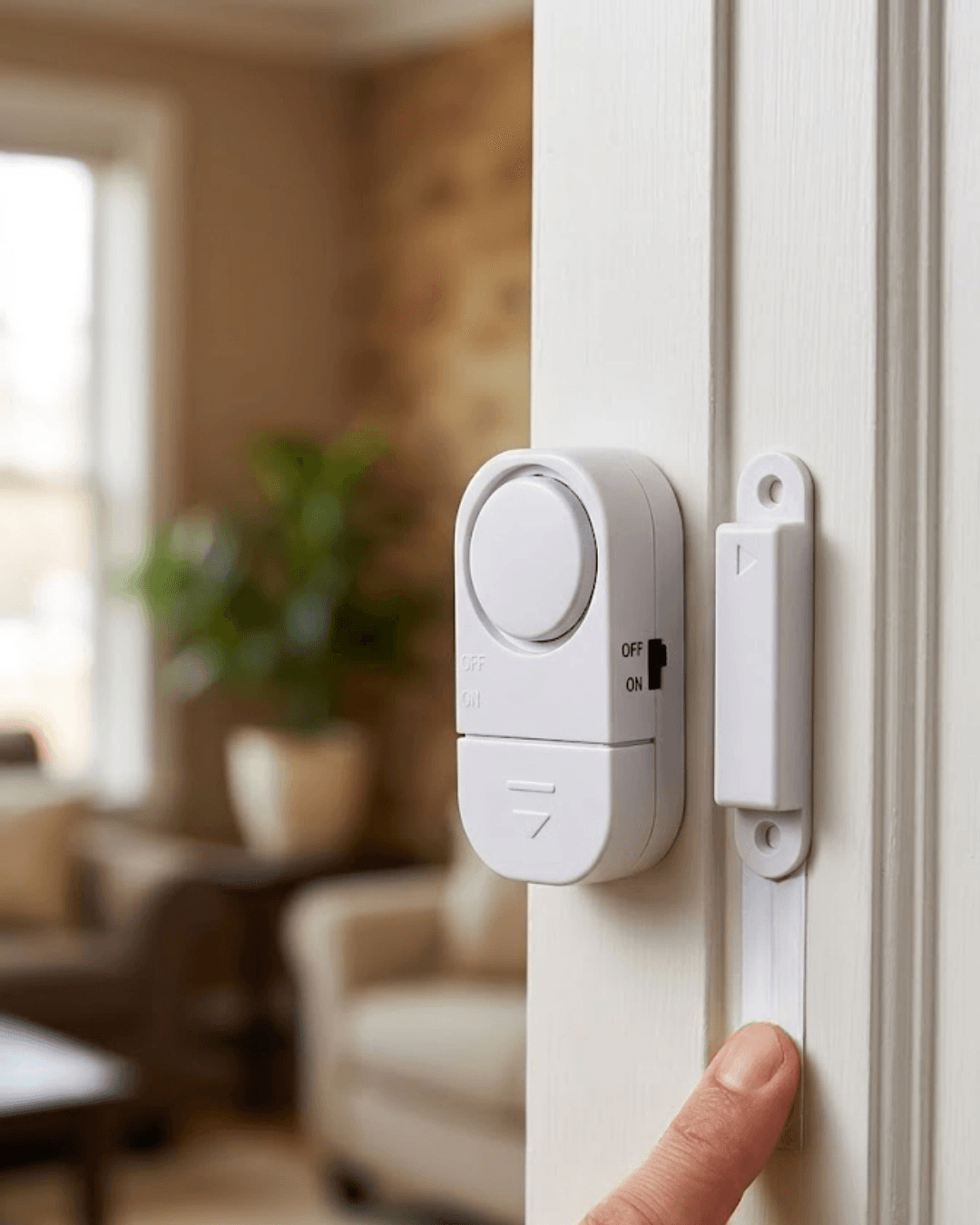 Kapı Alarmı Pencere Sensörü 90 Db Sesli Güvenlik Sistemi Kolay Montajlı