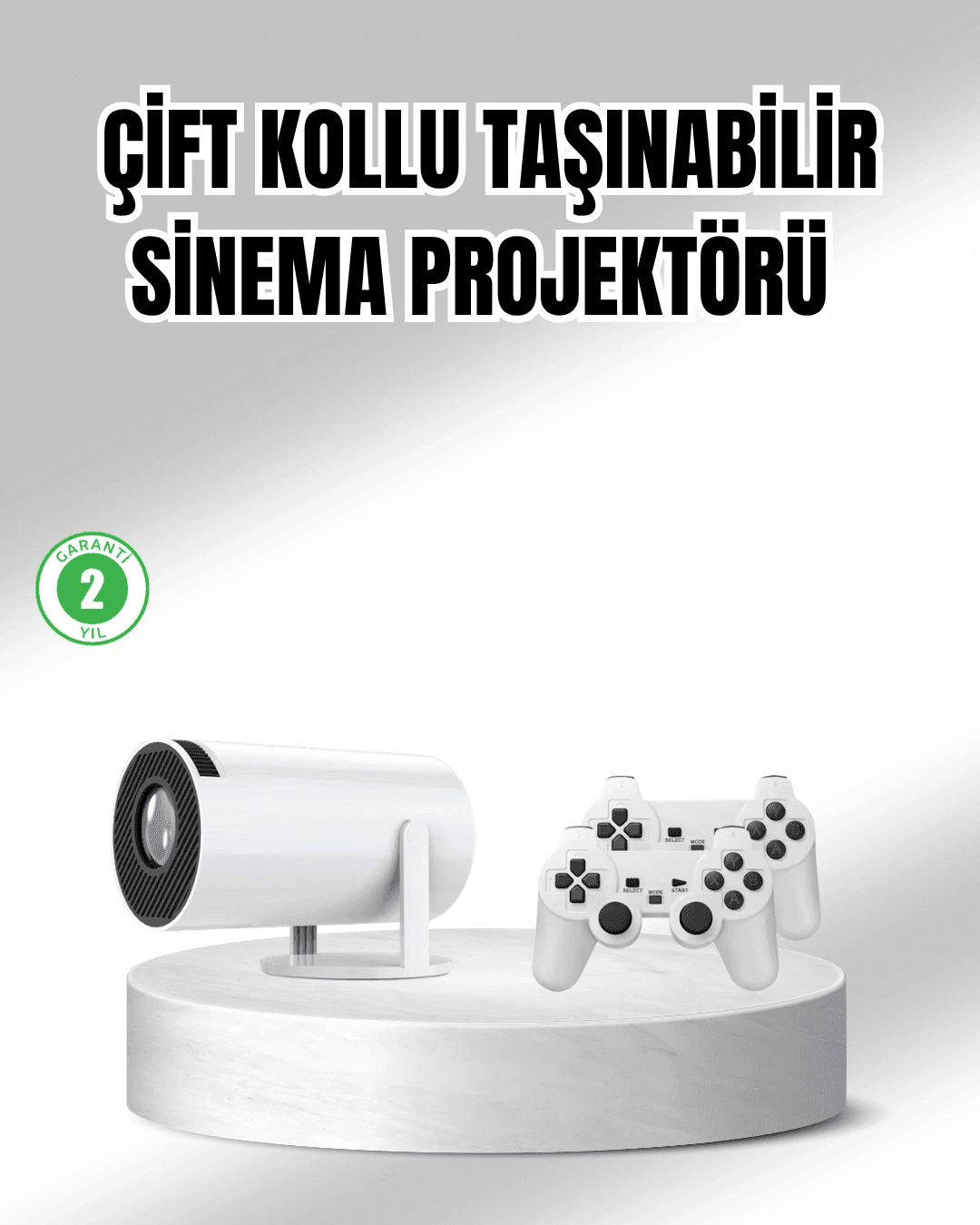 Projeksiyon Cihazı 4k Destekli Kablosuz Bağlantılı Bluetooth 5.0