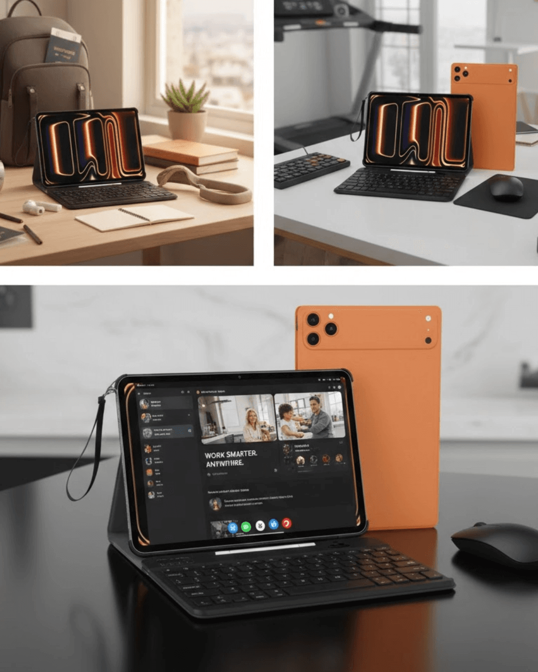 Tablet Pc Klavyeli Set Geniş Ekran Yüksek Depolama Ve Android Sistem