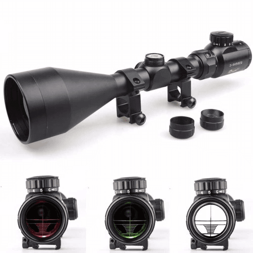 3-9x56eg Dürbünü Çift Işık Kırmızı,yeşil Kaynaklı Zoomlu