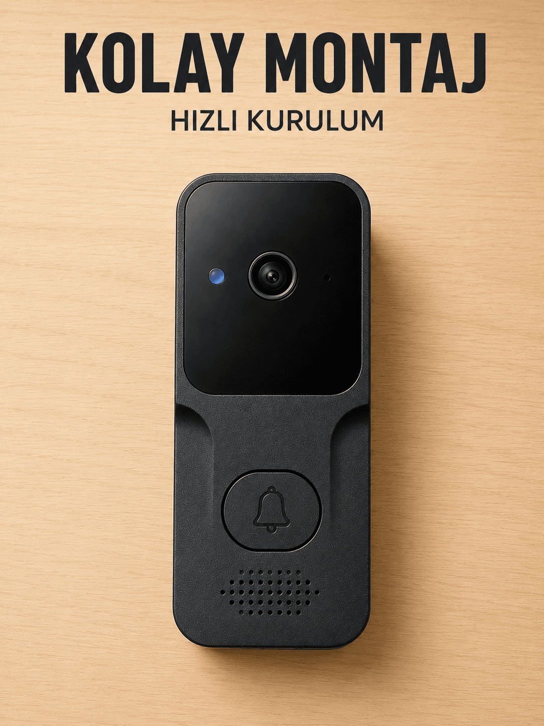 Wi-fi Akıllı Görüntülü Kapı Zili | Hd Kamera, Gece Görüşü Ve Telefon Bildirimli