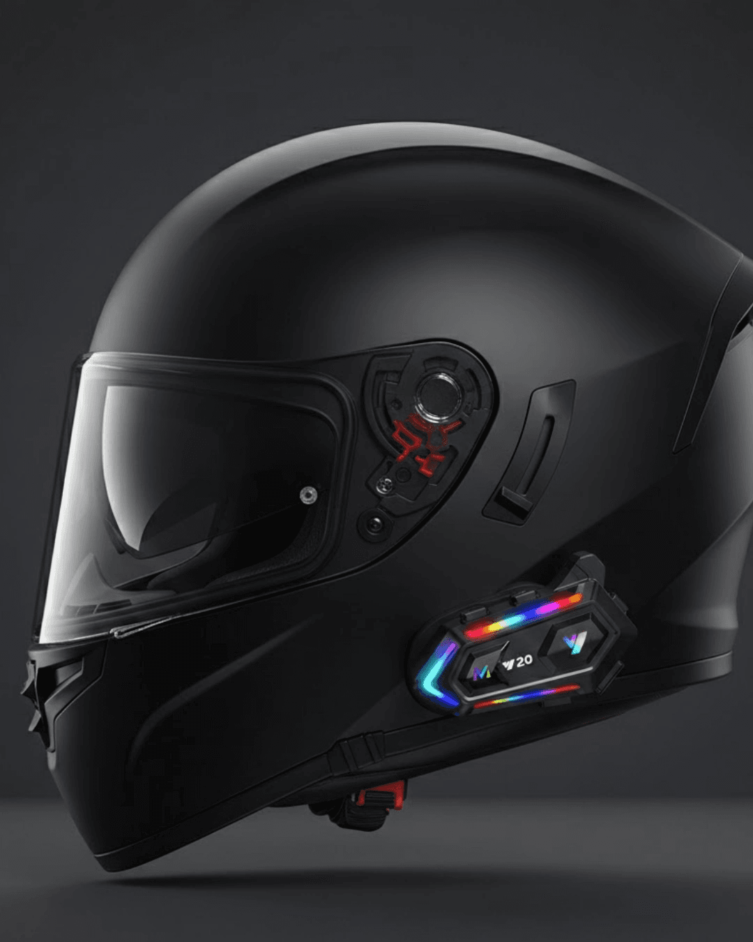 Yeni Nesil Bluetooth 5.3 Motosiklet Intercom Rgb Işıklı 1000m Mesafeli